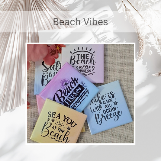 Pre-made "Beach Vibe" Magnet Set