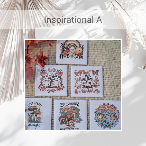 Pre-made "Inspirational A" Magnet Set