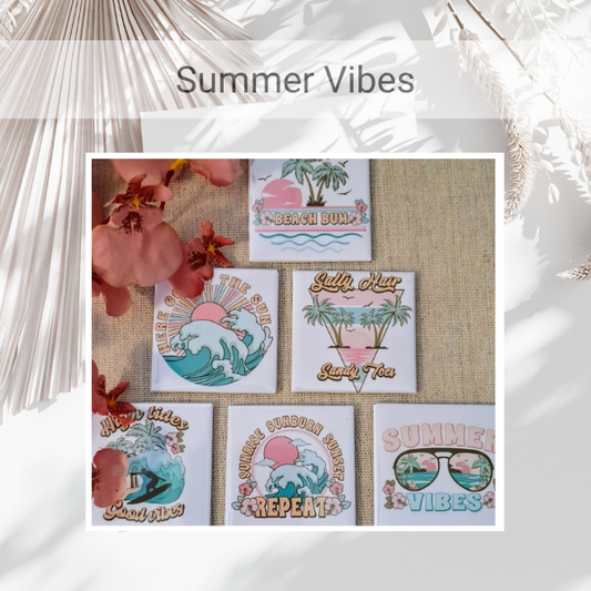 Pre-made "Summer Vibes" Magnet Set