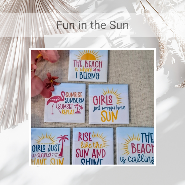 Pre-made "Fun in the Sun" Magnet Set