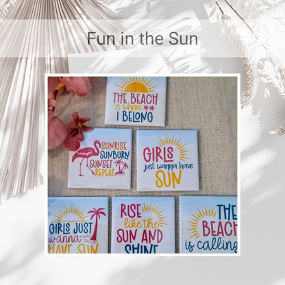 Pre-made "Fun in the Sun" Magnet Set