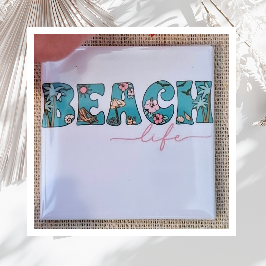 Pre-made "Beach Life" Magnet Set