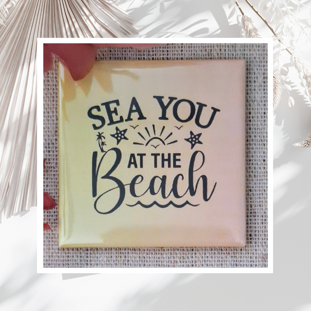 Pre-made "Beach Vibe" Magnet Set