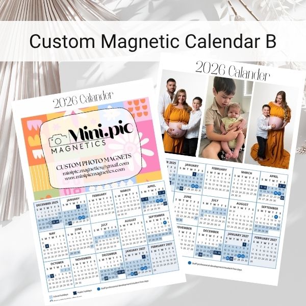 Custom Magnetic Photo Calander