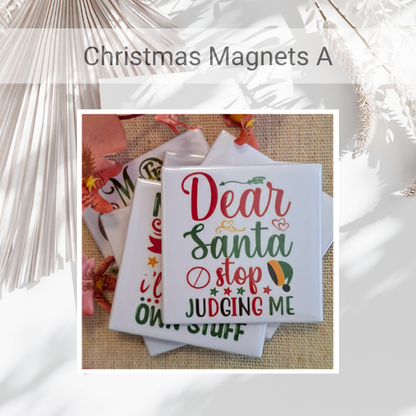 Pre-made "Christmas Magnets A" Set