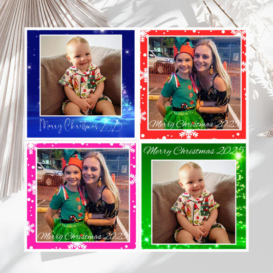 Custom Christmas Photo Magnets