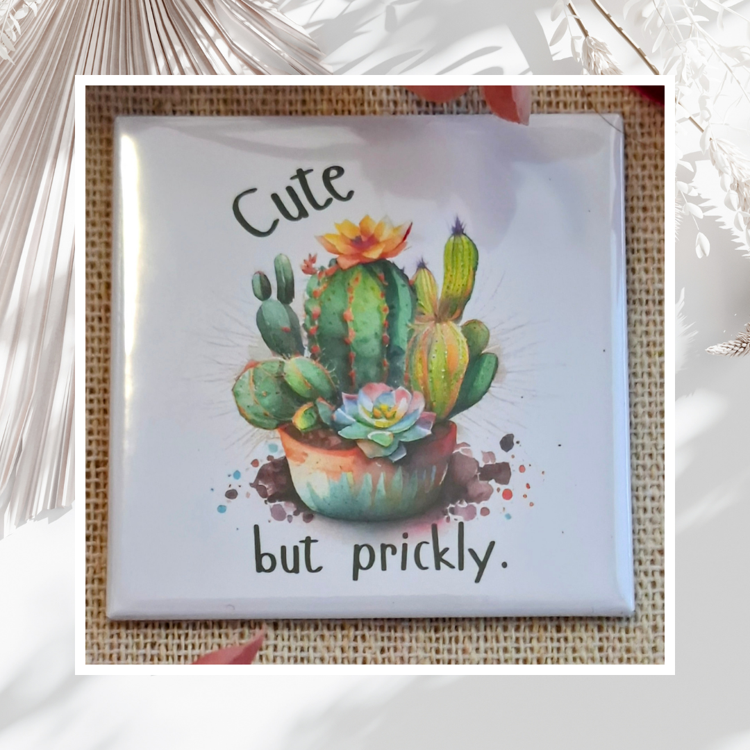 Pre-made "Cactus Quotes" Magnet Set
