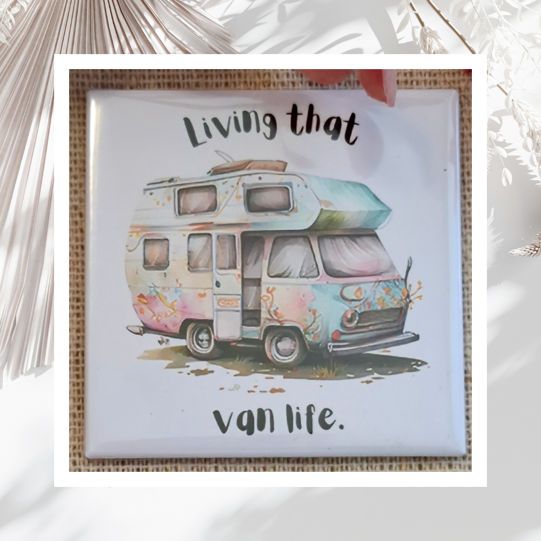 Pre-made "Caravan Life" Magnet Set