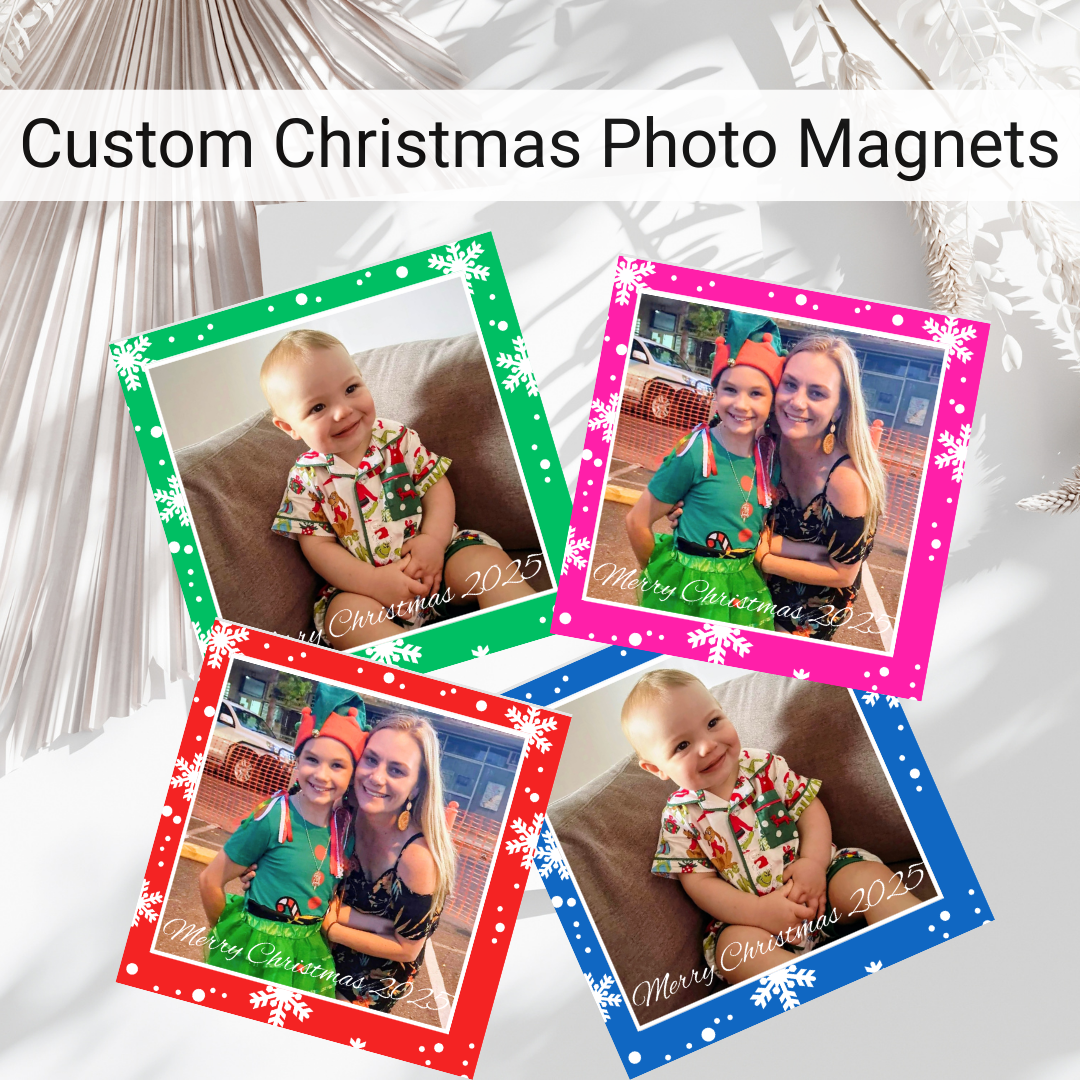 Custom Christmas Photo Magnets