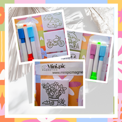 Magic Erase Colouring in Magnets
