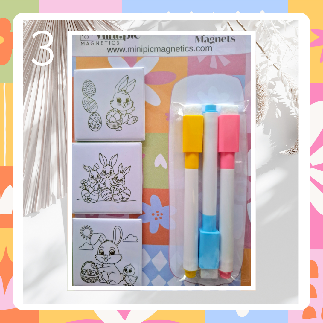 Easter Colouring Magnets