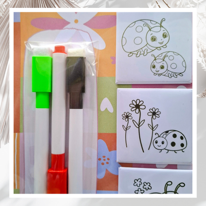 Magic Erase Colouring in Magnets