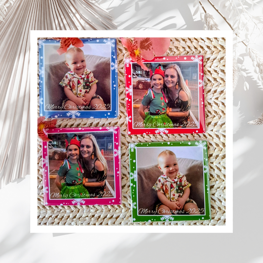 Custom Christmas Photo Magnets