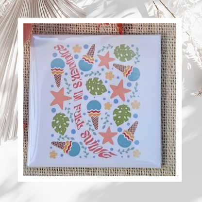 Pre-made "Tropical Days" Magnet Set