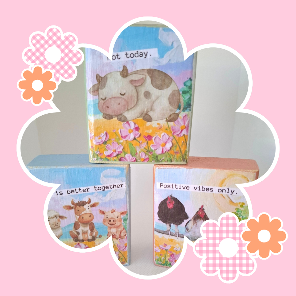 Farm Animal Desk Sitters